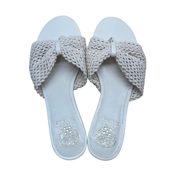 Vince Camuto Womens White Woven Bobbiey Slide Sandals Size 10M - New - Picture 5 of 8